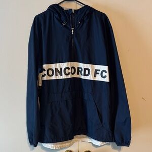 Sport-Tek half zip windbreaker navy blue size XL Concord FC